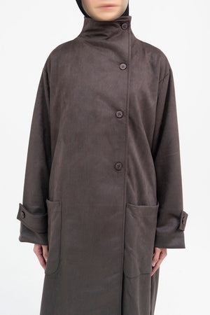 AWBA MAR’AH VEGAN SUEDE COAT