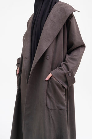 AWBA MAR’AH VEGAN SUEDE COAT
