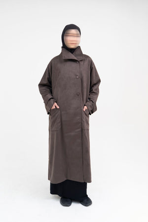 AWBA MAR’AH VEGAN SUEDE COAT