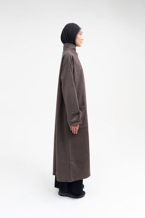 AWBA MAR’AH VEGAN SUEDE COAT