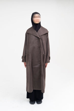 AWBA MAR’AH VEGAN SUEDE COAT