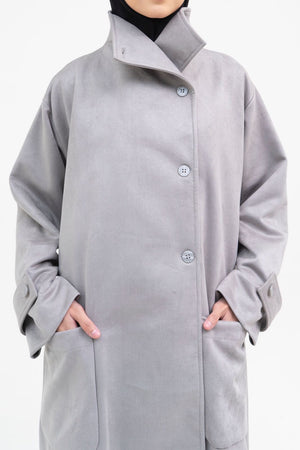 AWBA MAR’AH VEGAN SUEDE COAT