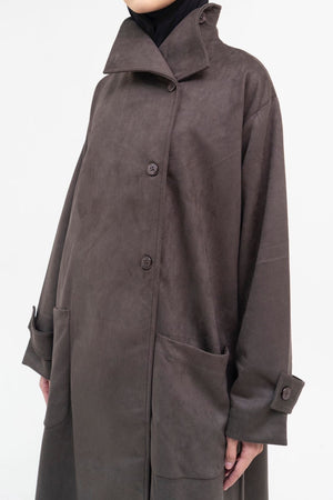 AWBA MAR’AH VEGAN SUEDE COAT