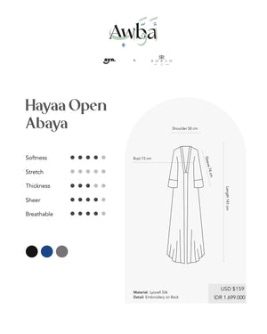 AWBA HAYAA OPEN ABAYA