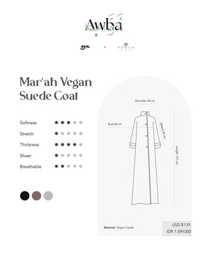 AWBA MAR’AH VEGAN SUEDE COAT