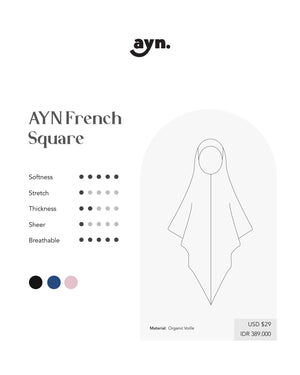 FATIMA FRENCH SQUARE KHIMAR