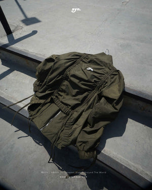 AYN ACTIVE BOMBER DRAWSTRING JACKET