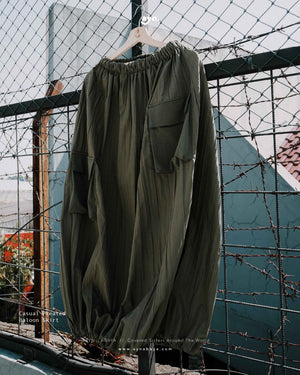 AYN CASUAL PLEATED BALOON SKIRT