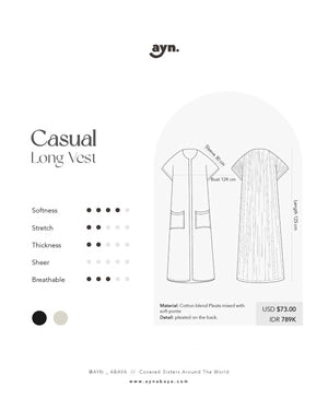 AYN CASUAL LONG VEST