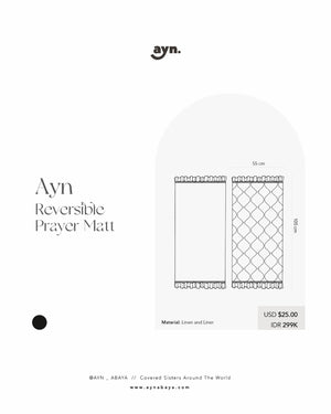 AYN REVERSIBLE PRAYER MATT // AYN Ramadan - Eid 1445 H