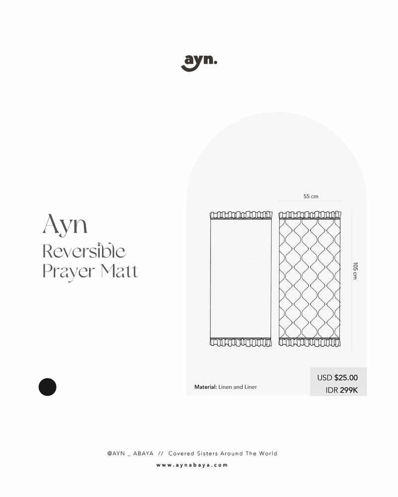AYN REVERSIBLE PRAYER MATT // AYN Ramadan - Eid 1445 H