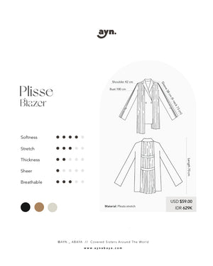 AYN PLISSE BLAZER