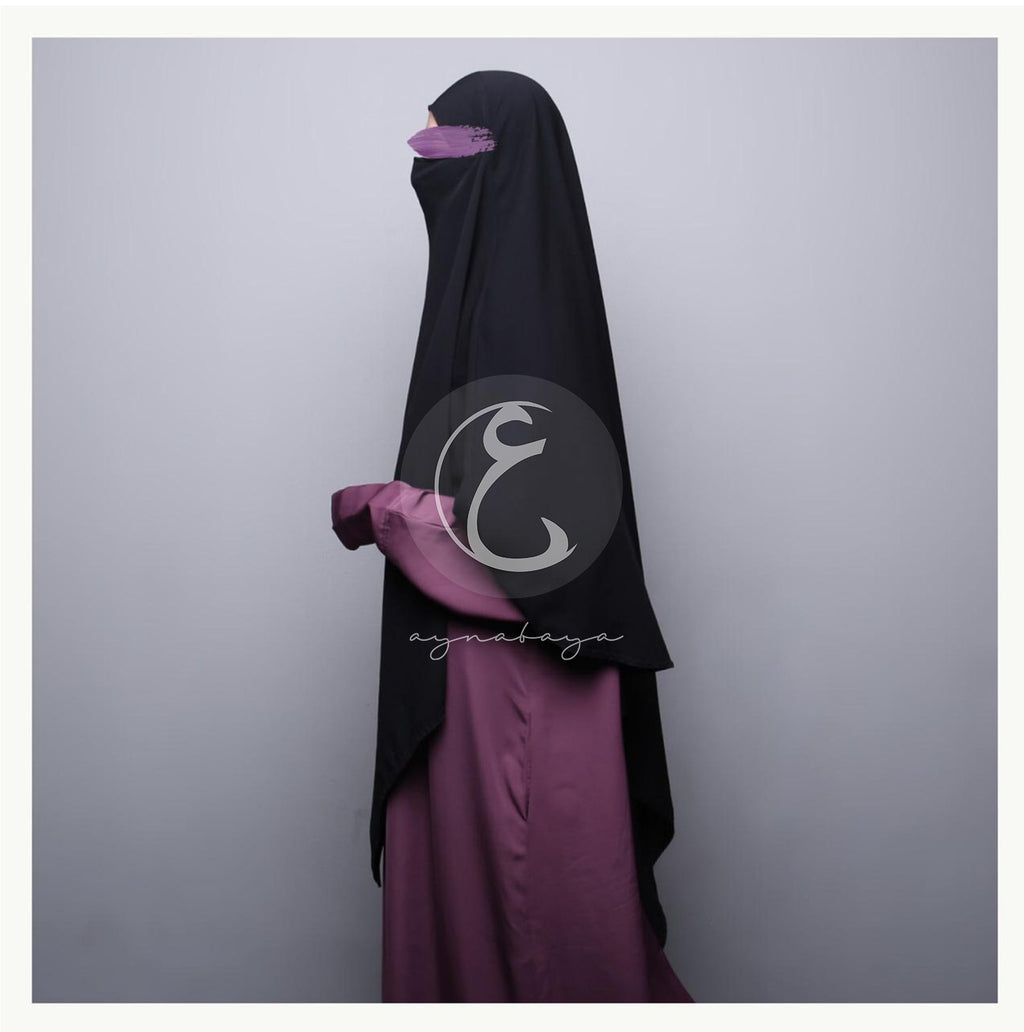 FATIMA FRENCH KHIMAR (MADE ON ORDER)