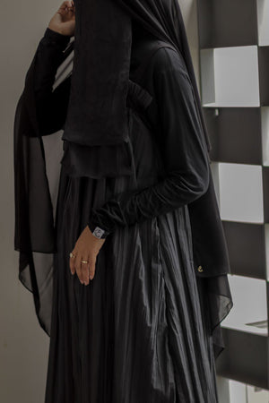 AWAKEN PLEATED HALF TWO LAYER NIQAB