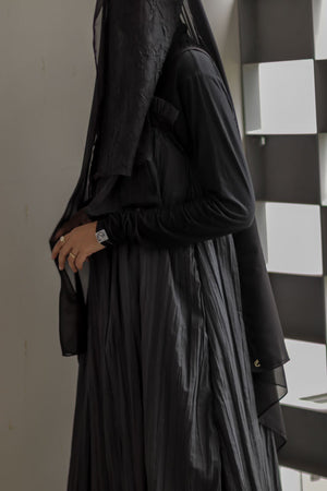 AWAKEN PLEATED HALF TWO LAYER NIQAB