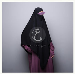 FATIMA FRENCH KHIMAR (MADE ON ORDER)